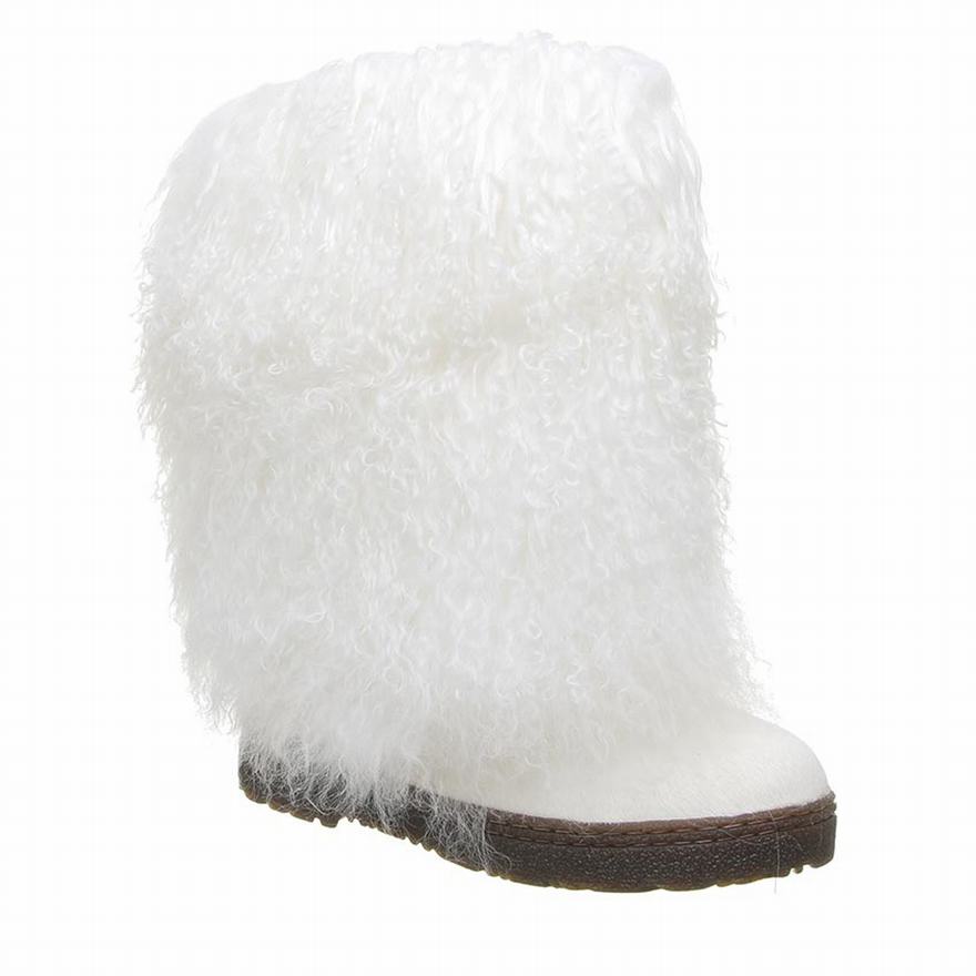 Bearpaw Boetis Winter Boots UK - Women's Boots White ||JKWXDU-724||